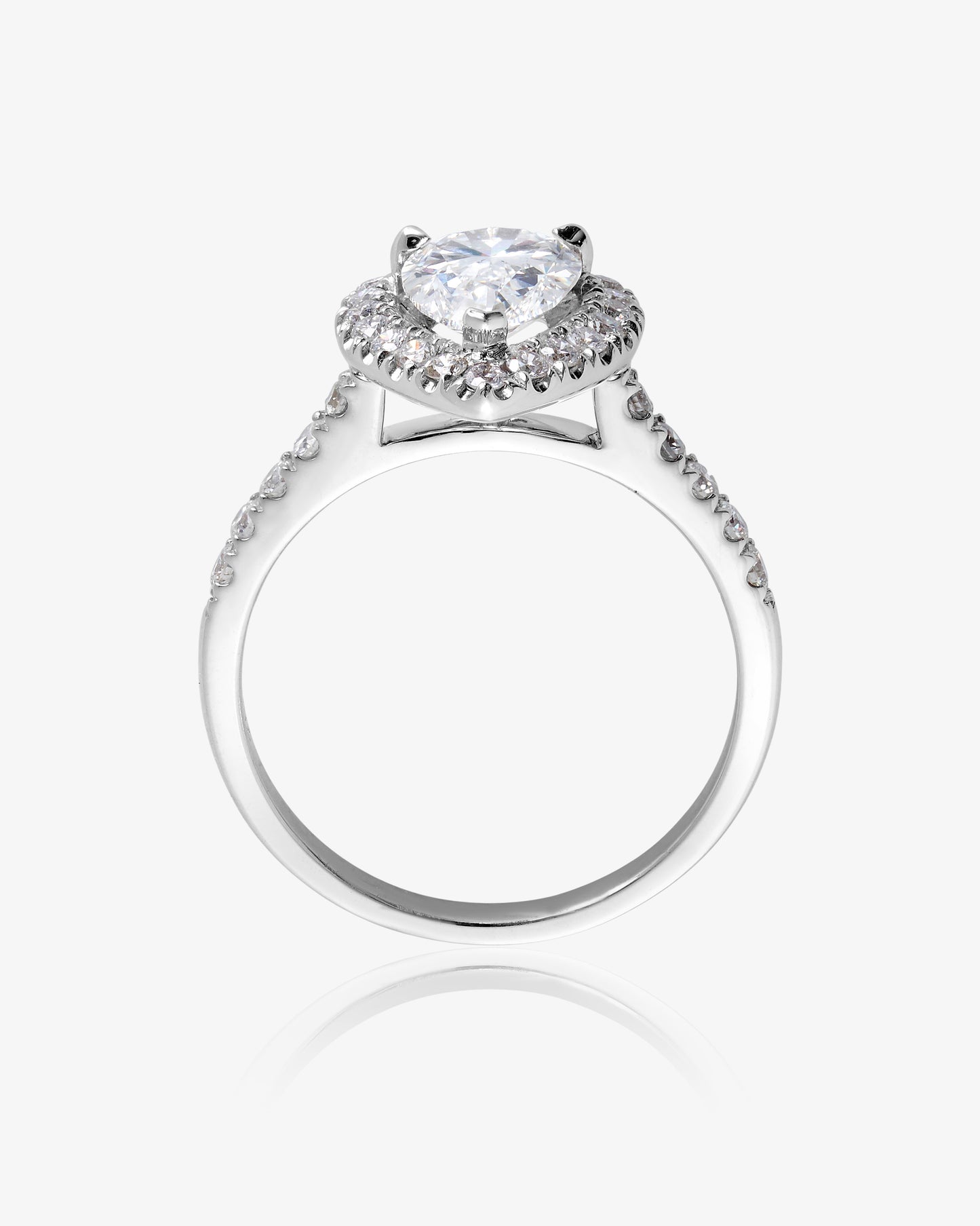 Diamond Pear Cut Engagement Ring