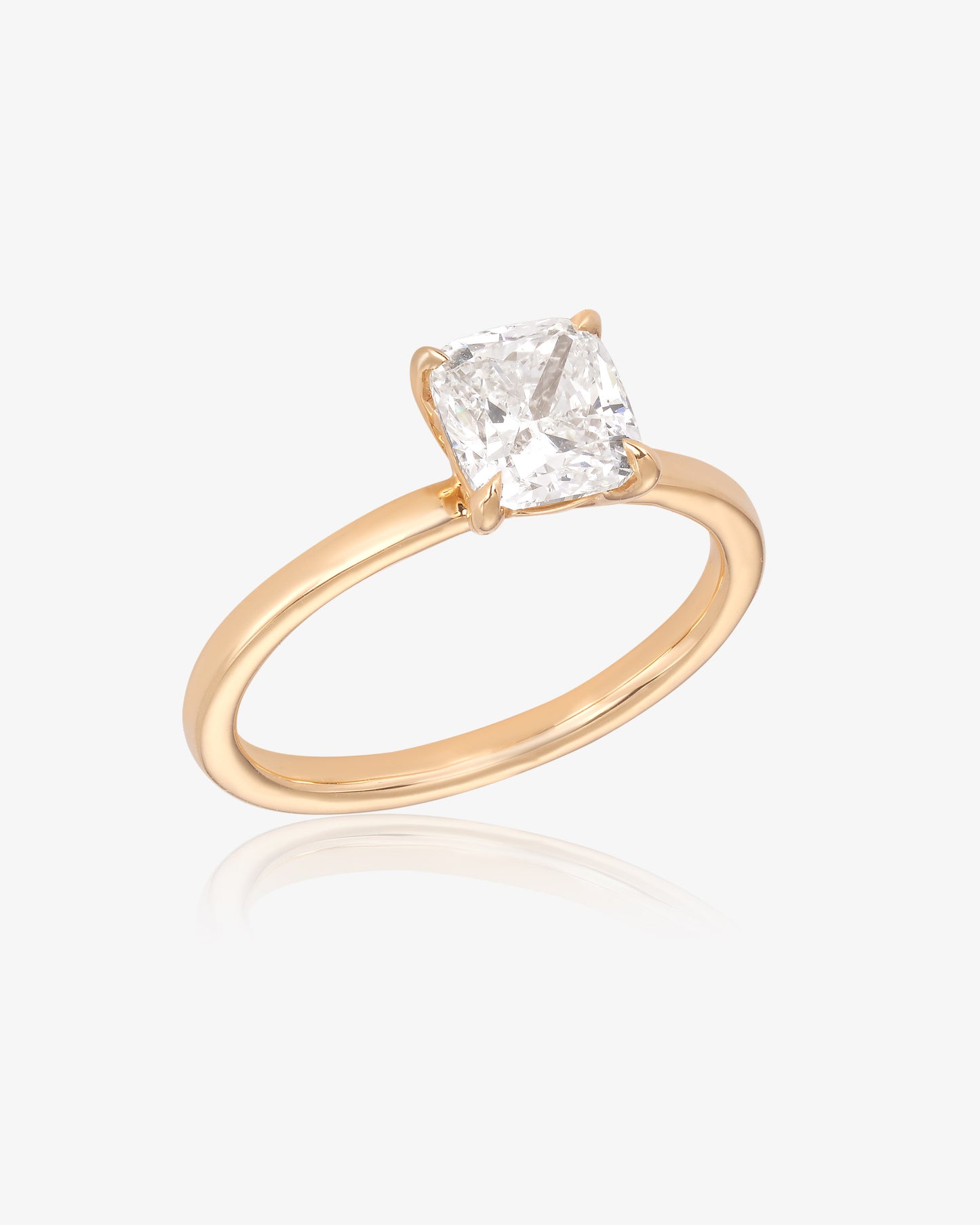 1.51ct Cushion Diamond Claw Set Engagement Ring