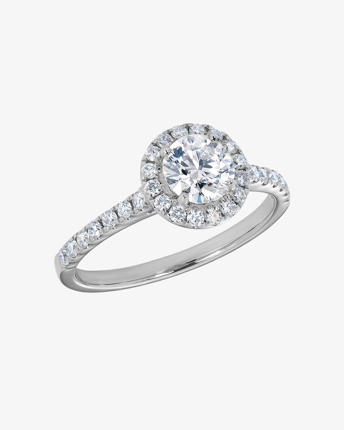 Diamond Halo Engagement Ring