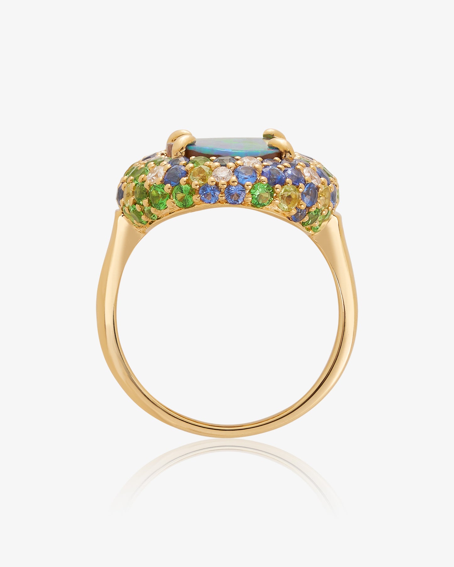 Australian Boulder Opal Ring