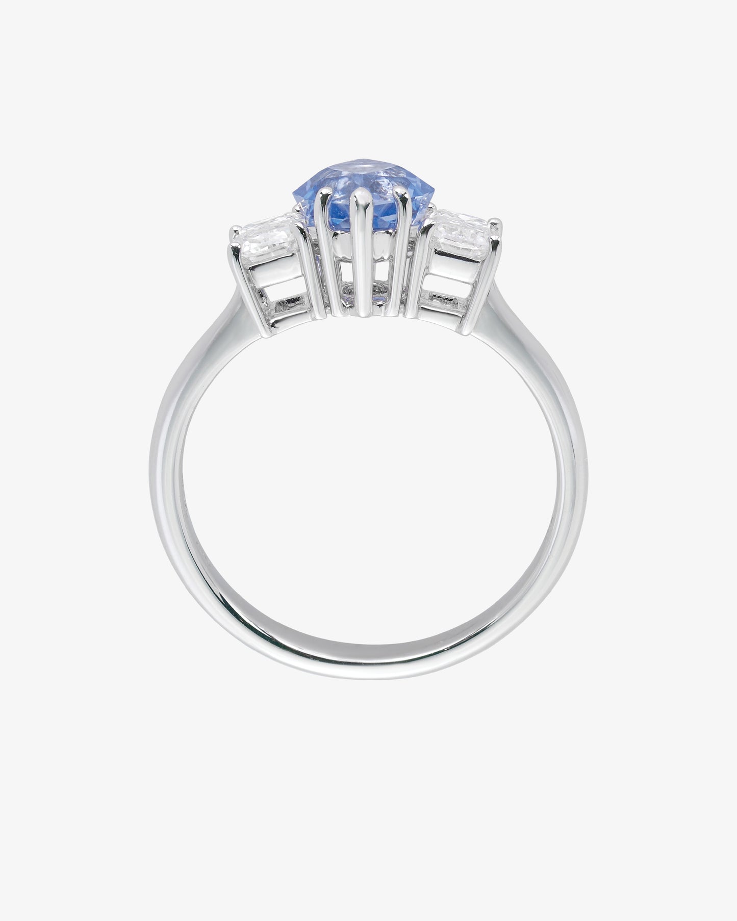 Ceylon and ASHOKA® Diamond 3-Stone Ring