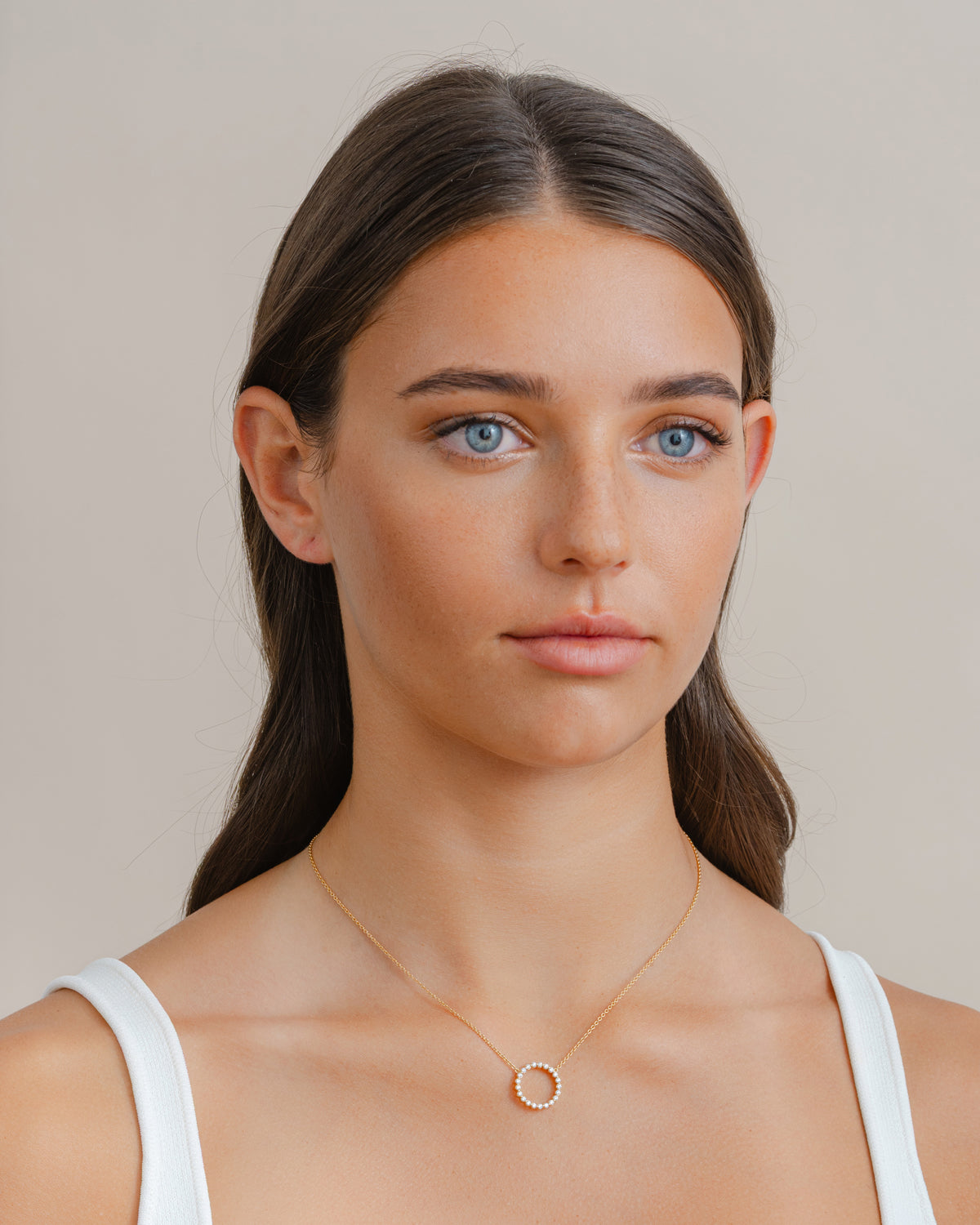 Diamond Full Circle Necklace