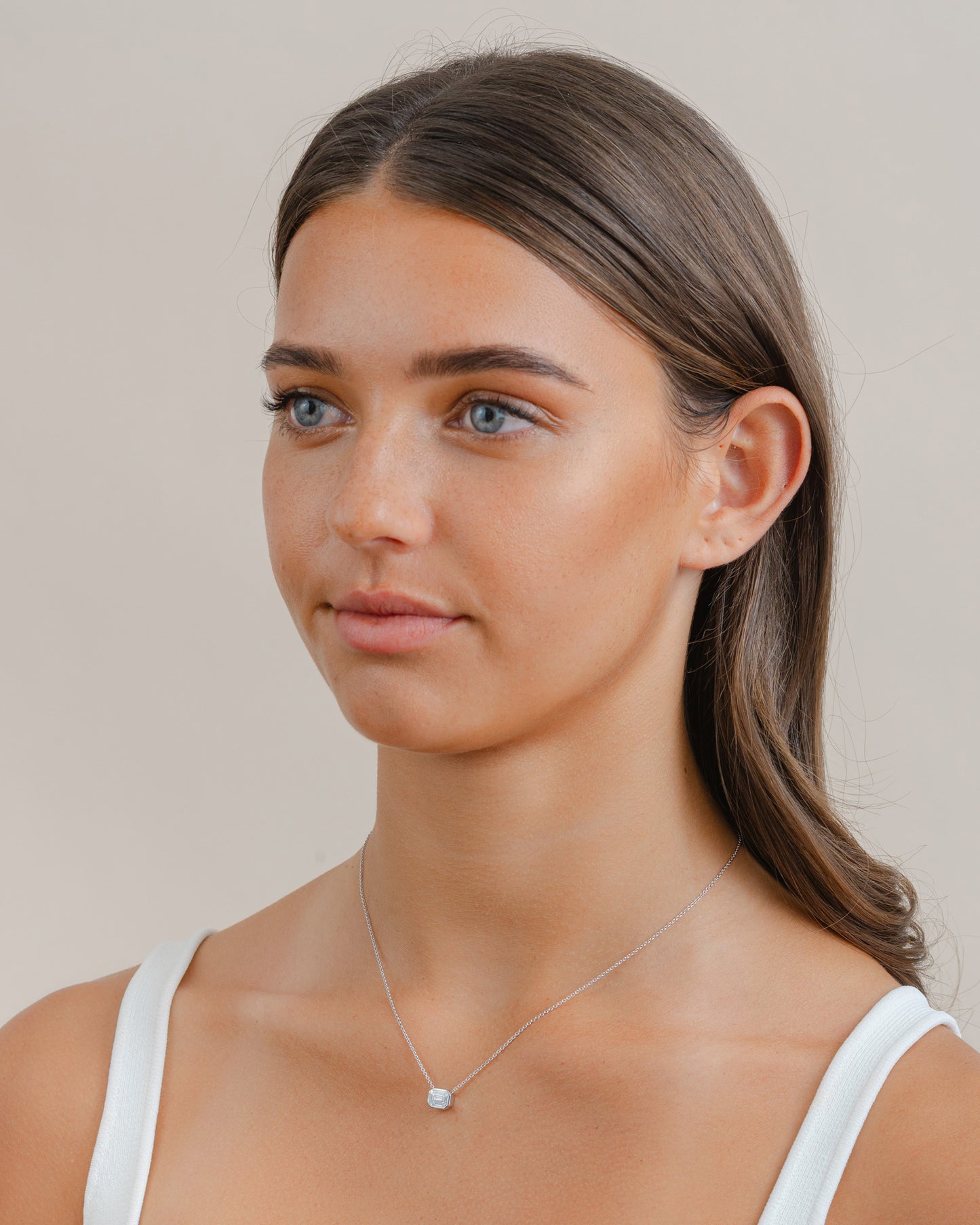 Diamond Illusion Set Bezel Slider Pendant