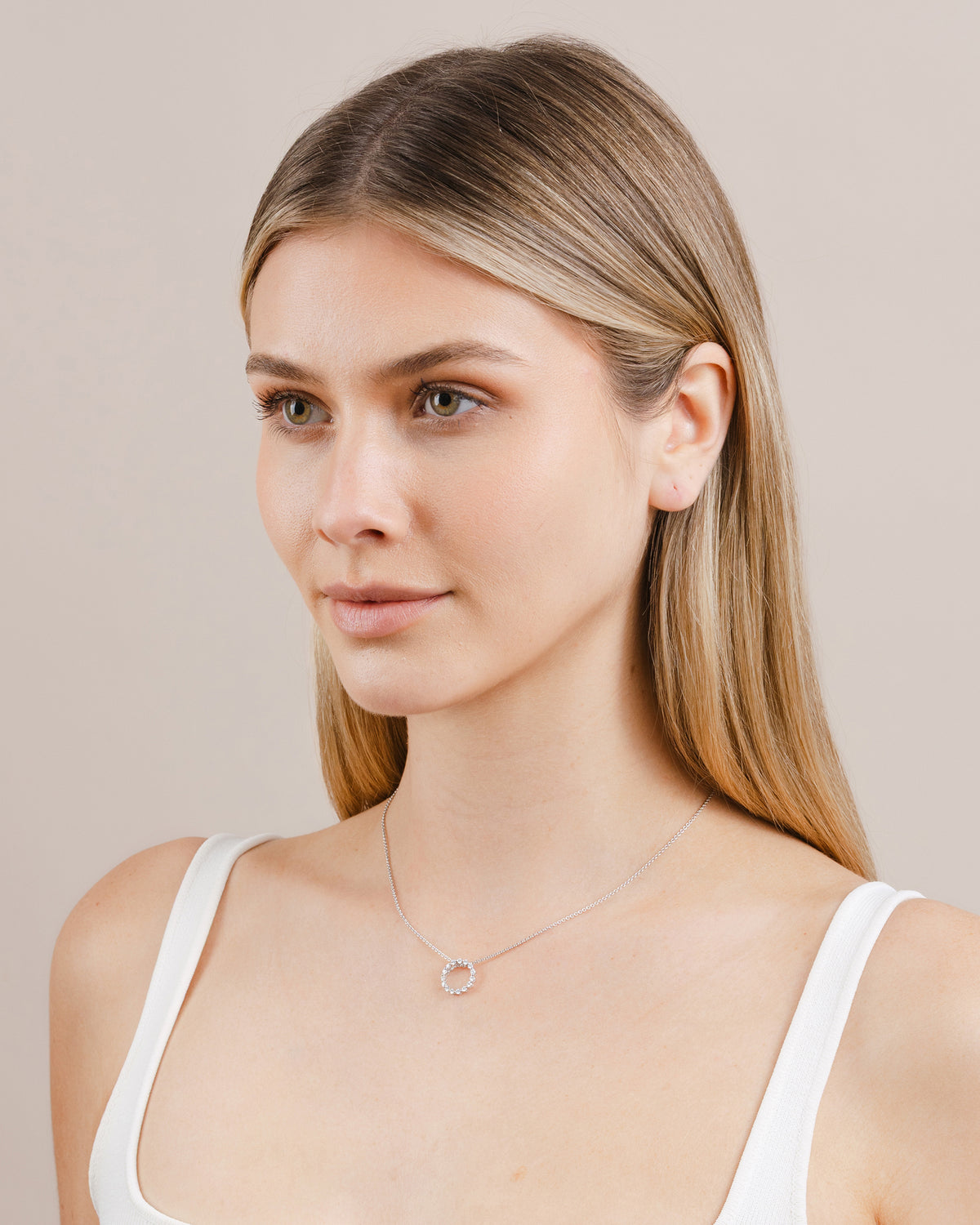 0.38ct Diamond Full Circle Necklace