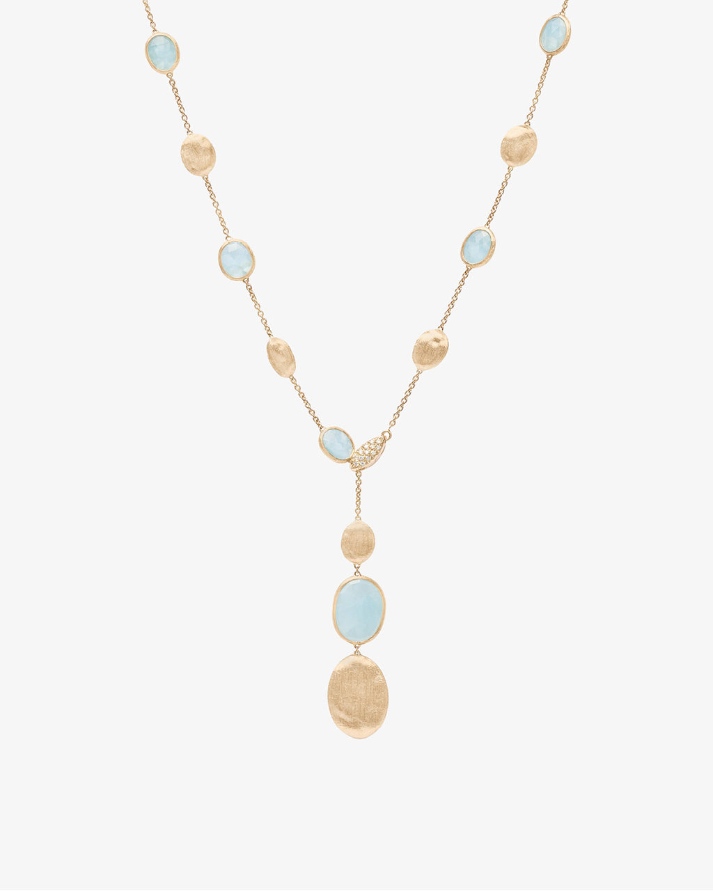 Marco Bicego 'Siviglia' Collection Diamond and Aquamarine Necklace
