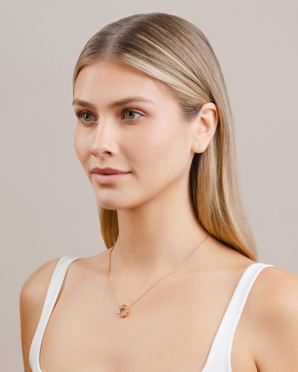 Pink Zircon Necklace