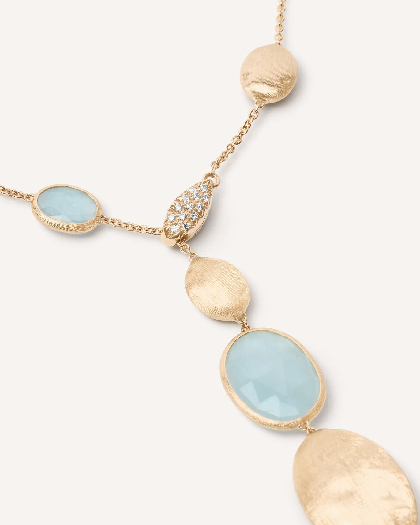 Marco Bicego Siviglia Diamond and Aquamarine Necklace