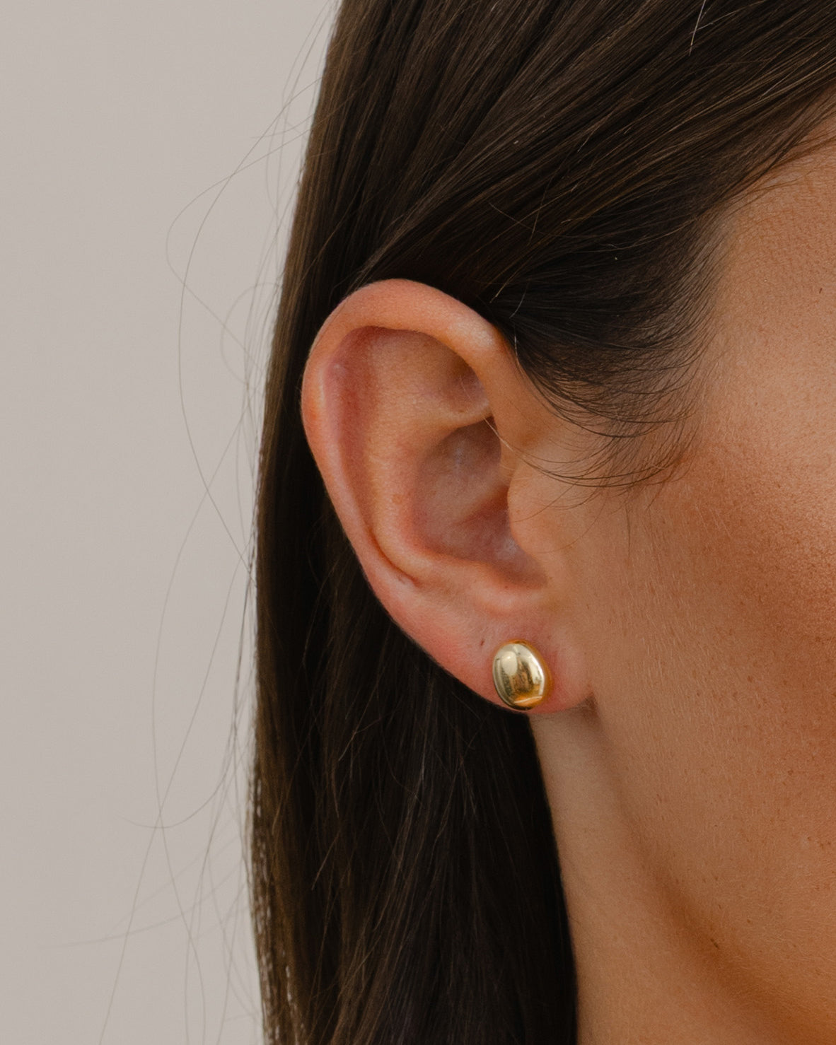 Yellow Gold Stud Earrings