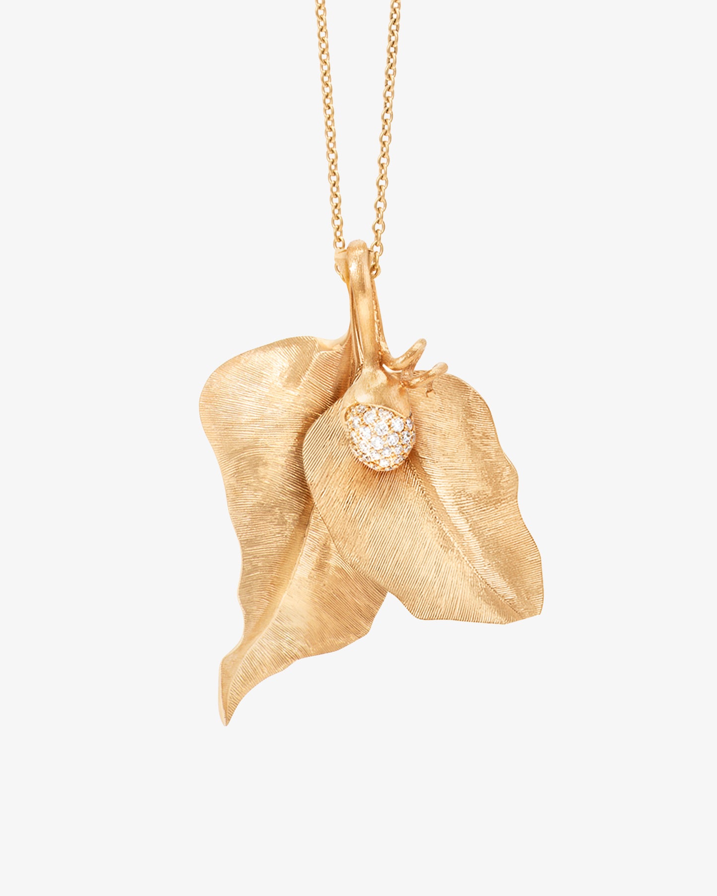 Ole Lynggaard Leaves Round Pendant Medium