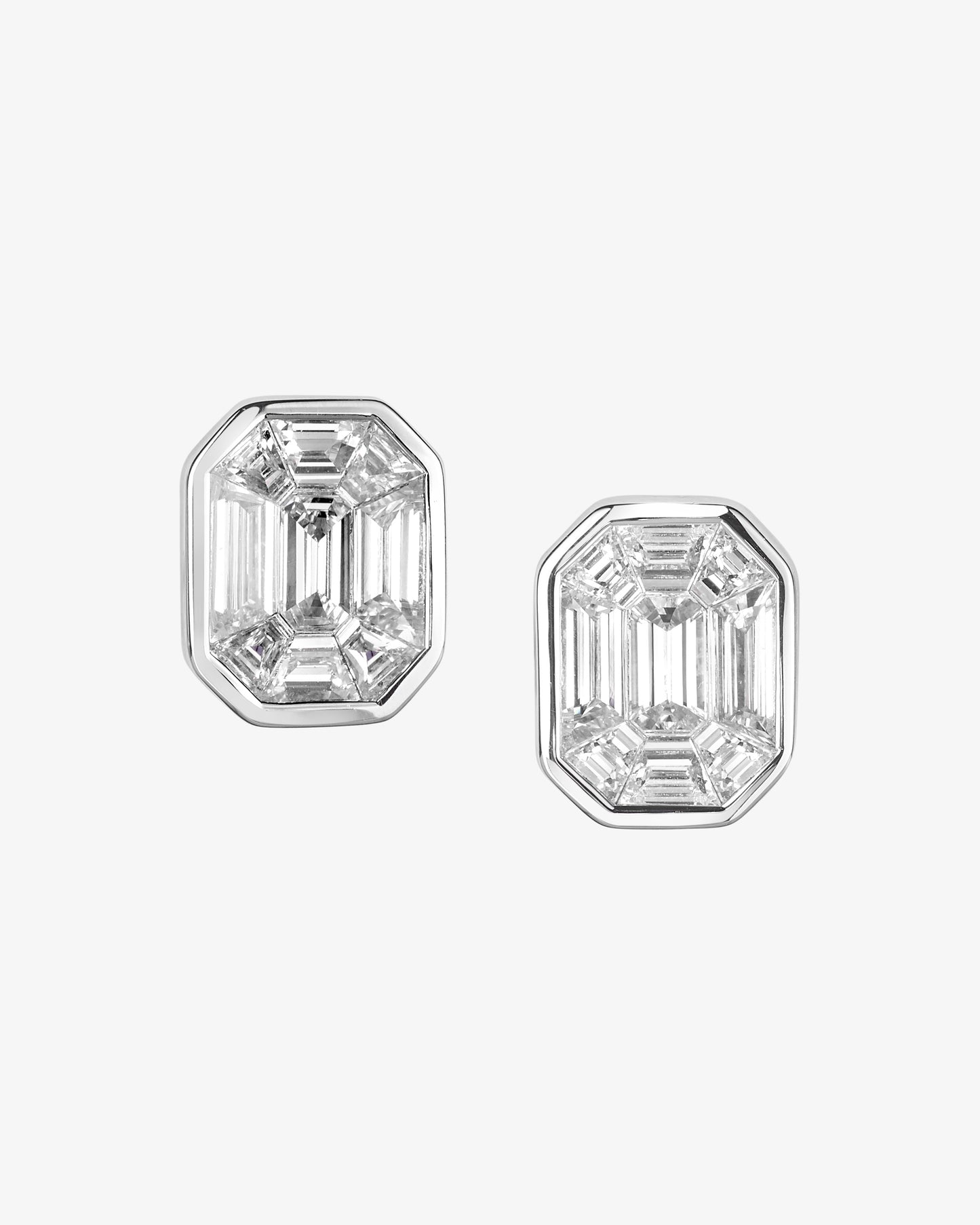 Diamond Invisible Set Earrings