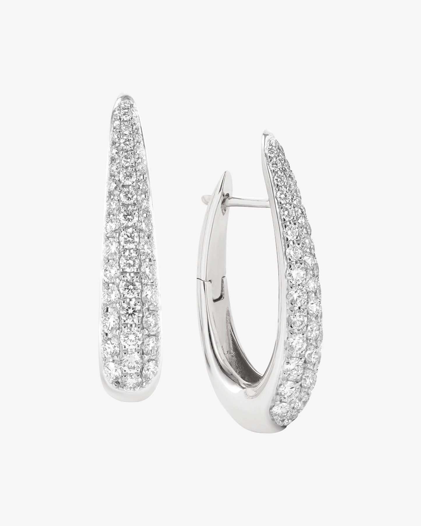 Diamond Hoop Earrings