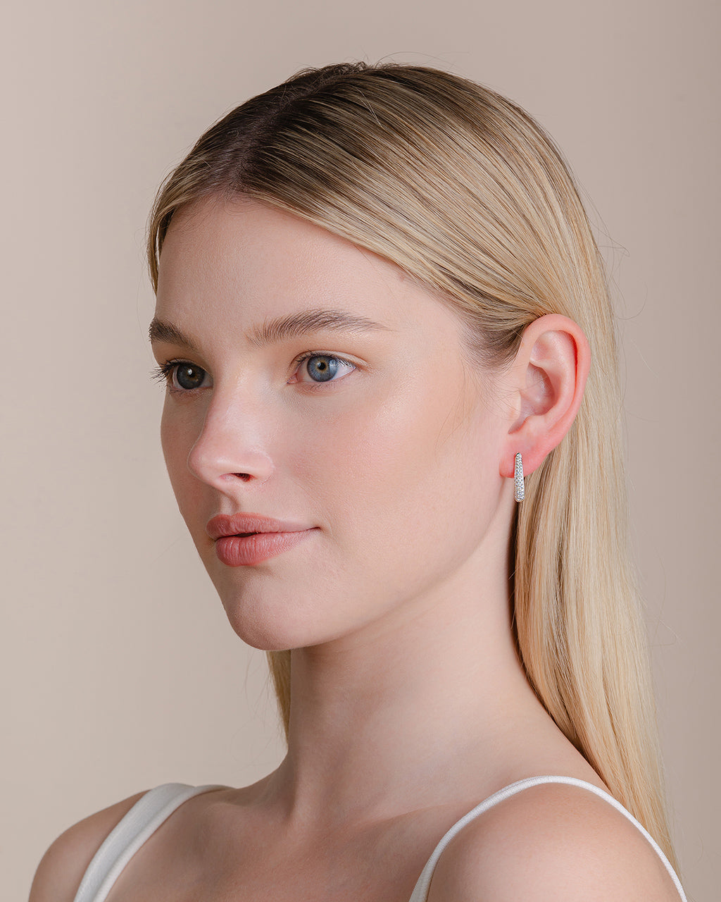 Diamond Hoop Earrings