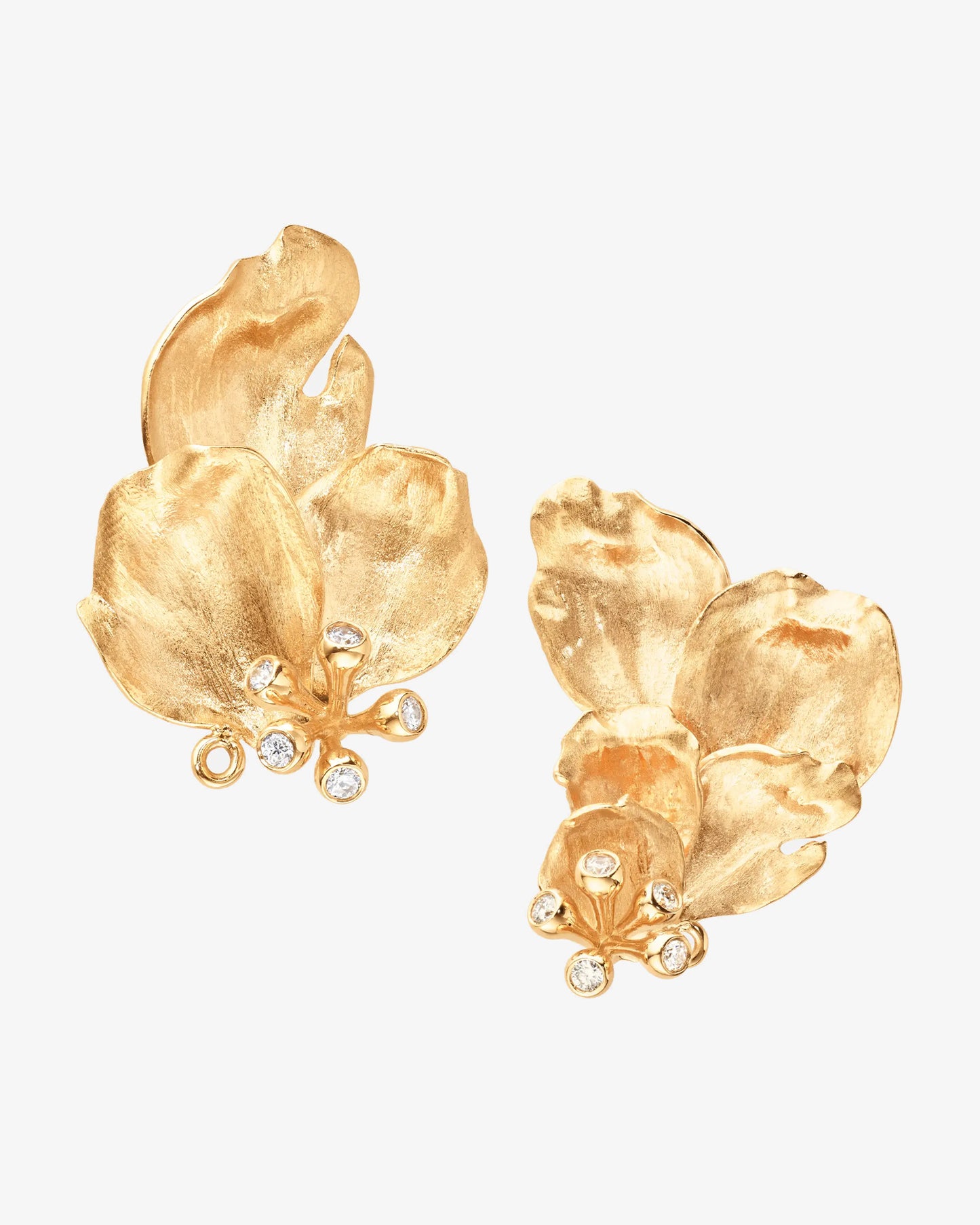 Ole Lynggaard Wild Rose Earrings