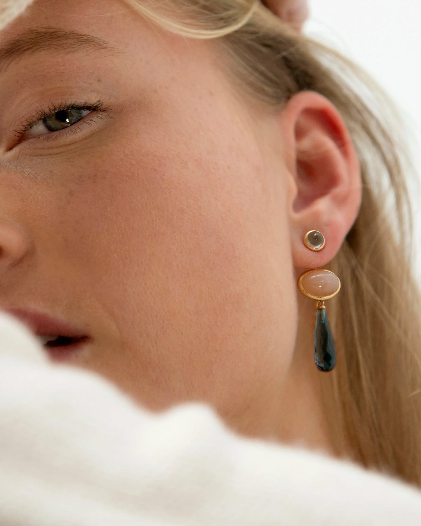 Ole Lynggaard Earring Malachite Pendant Drop