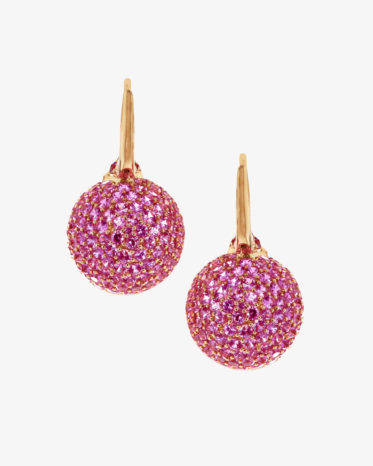 Amethyst and Pink Sapphire Earrings
