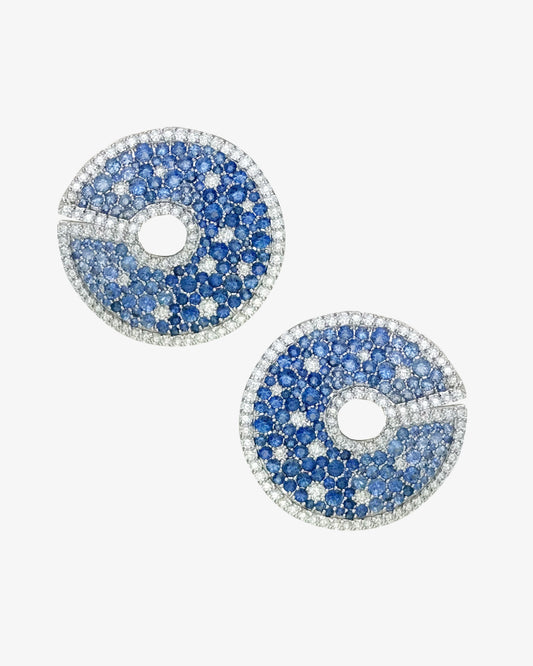 Sapphire and Diamond Earrings