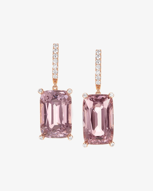 Spinel and Diamond Earring