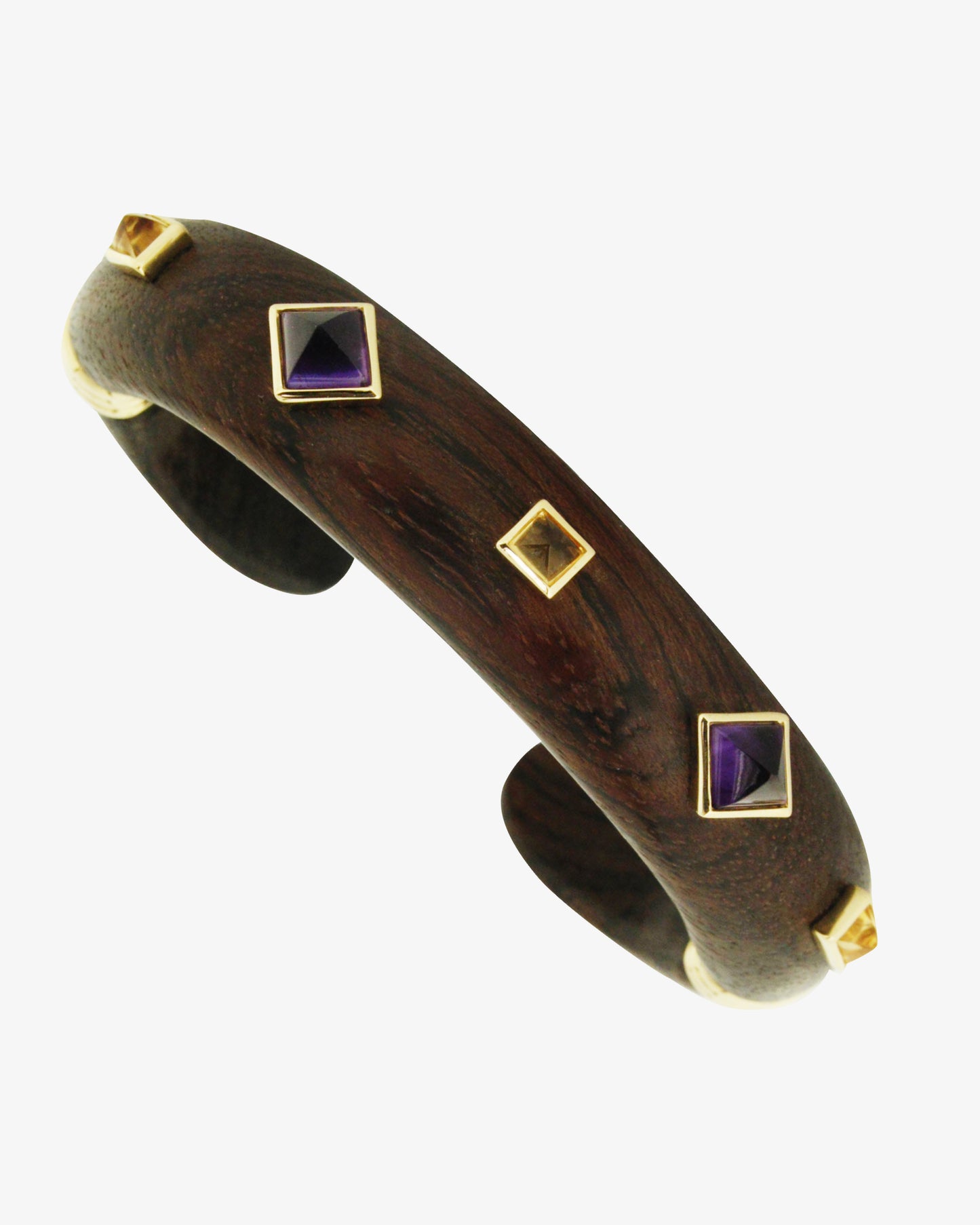 Rosewood Amethyst & Citrine Cuff