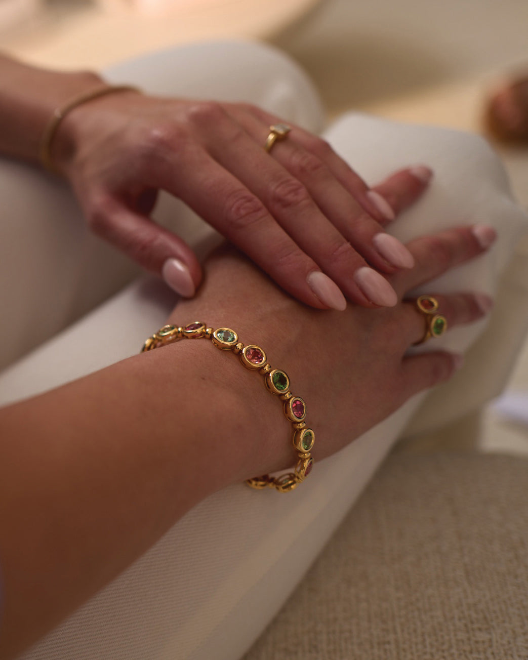 Gold Tourmaline Bracelet