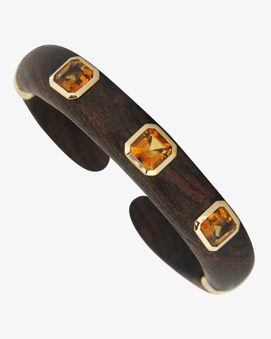 Rosewood & Citrine Cuf