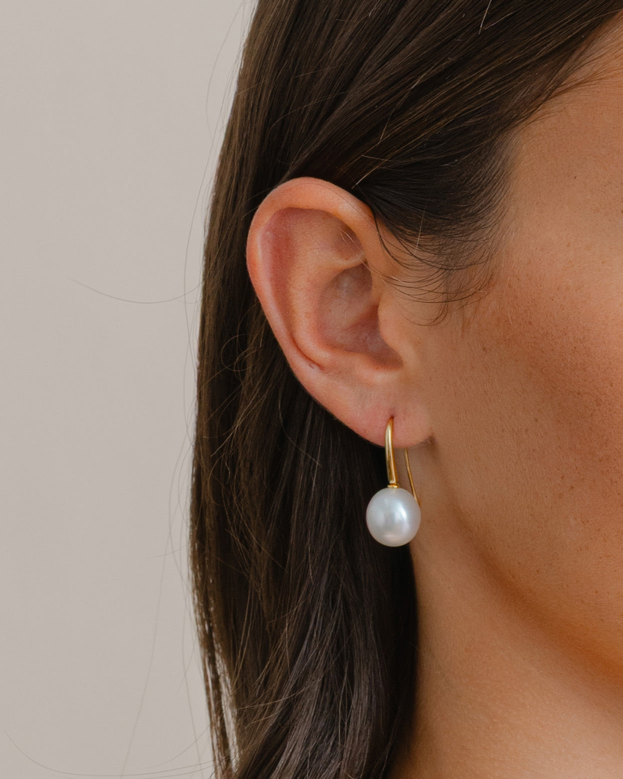 Pearl Hook Drop Earrings