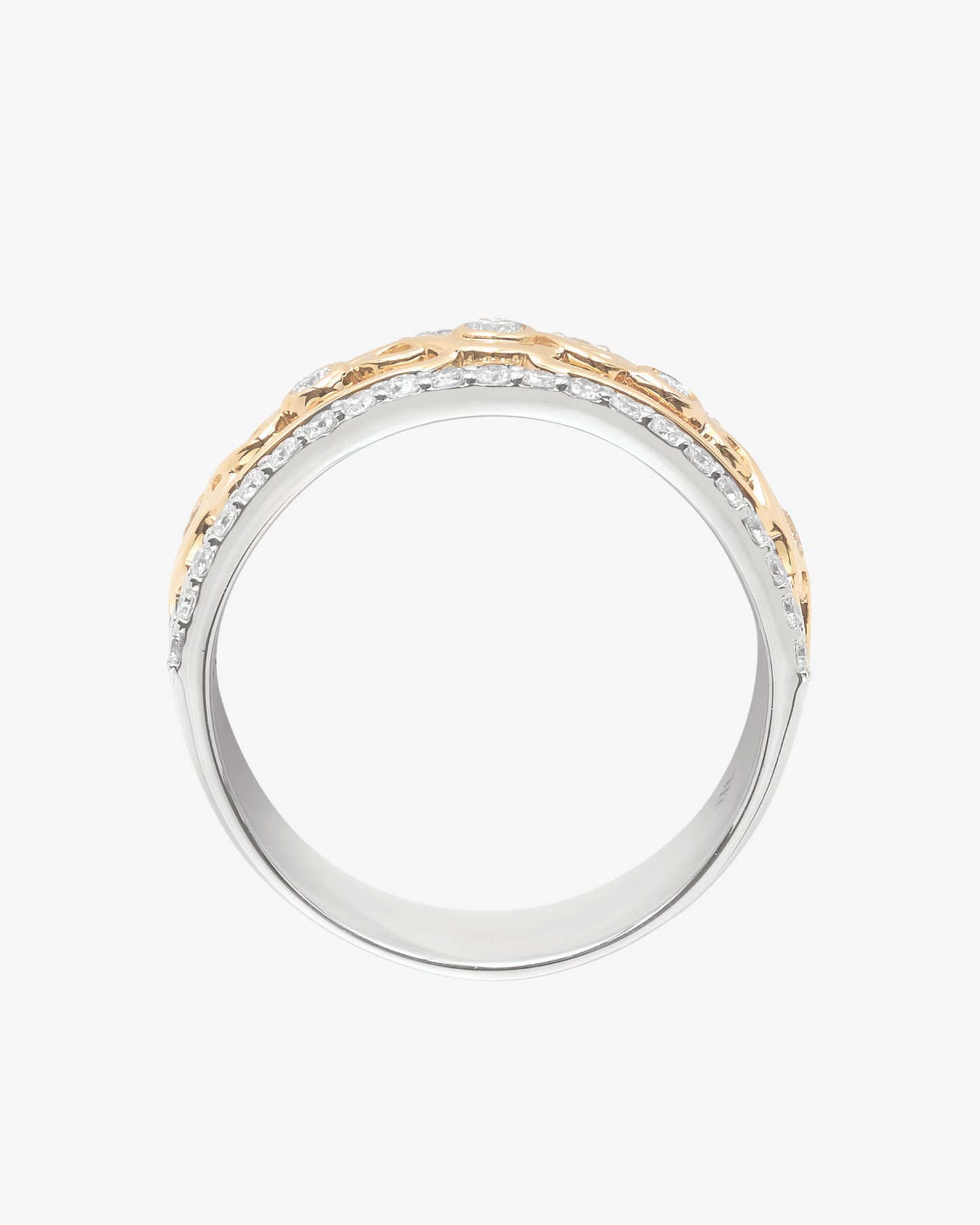MW ‘Twist’ - Diamond, Yellow And White Gold Ring