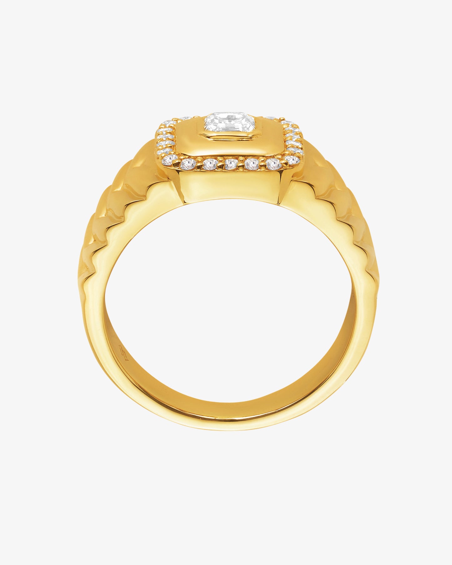 MW ‘Asscher’ - Round And Asscher Cut Diamond Ring