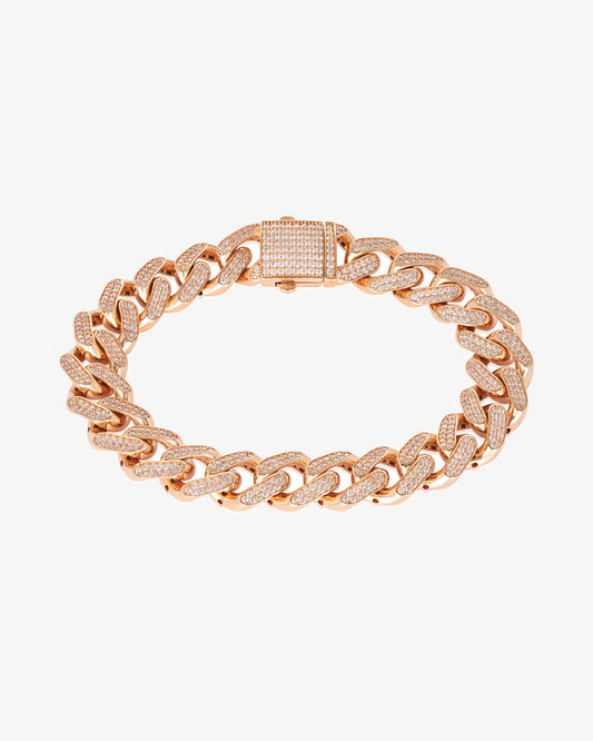MW ‘Bank’ - 18 Karat Rose Gold 4.92ct Diamond Link Bracelet