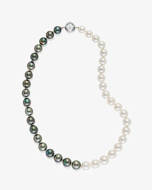 MW ‘Yin & Yang’ - South Sea And Tahitian Pearl Necklace