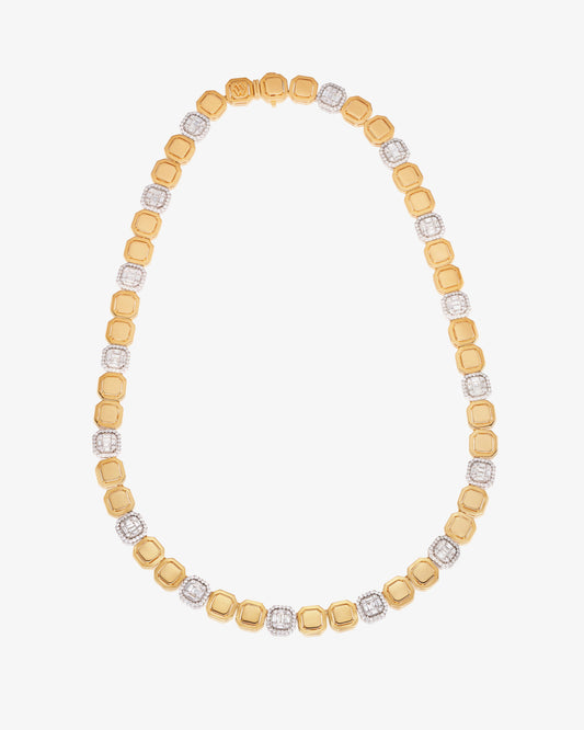 MW ‘Dubs’ - Diamond, Yellow And White Gold Necklace