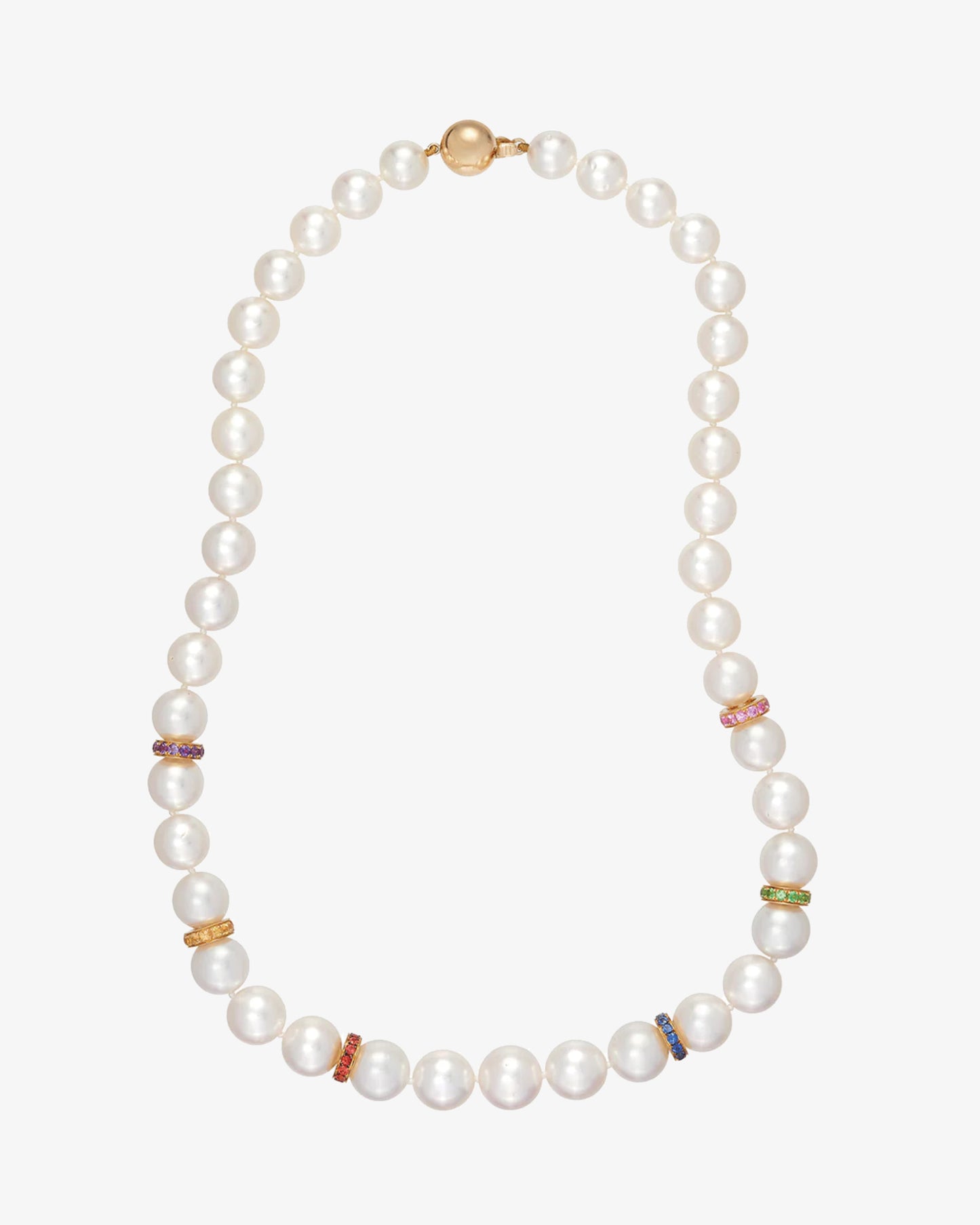 MW ‘Rainbow’ - Pearl And Coloured Stone Necklace
