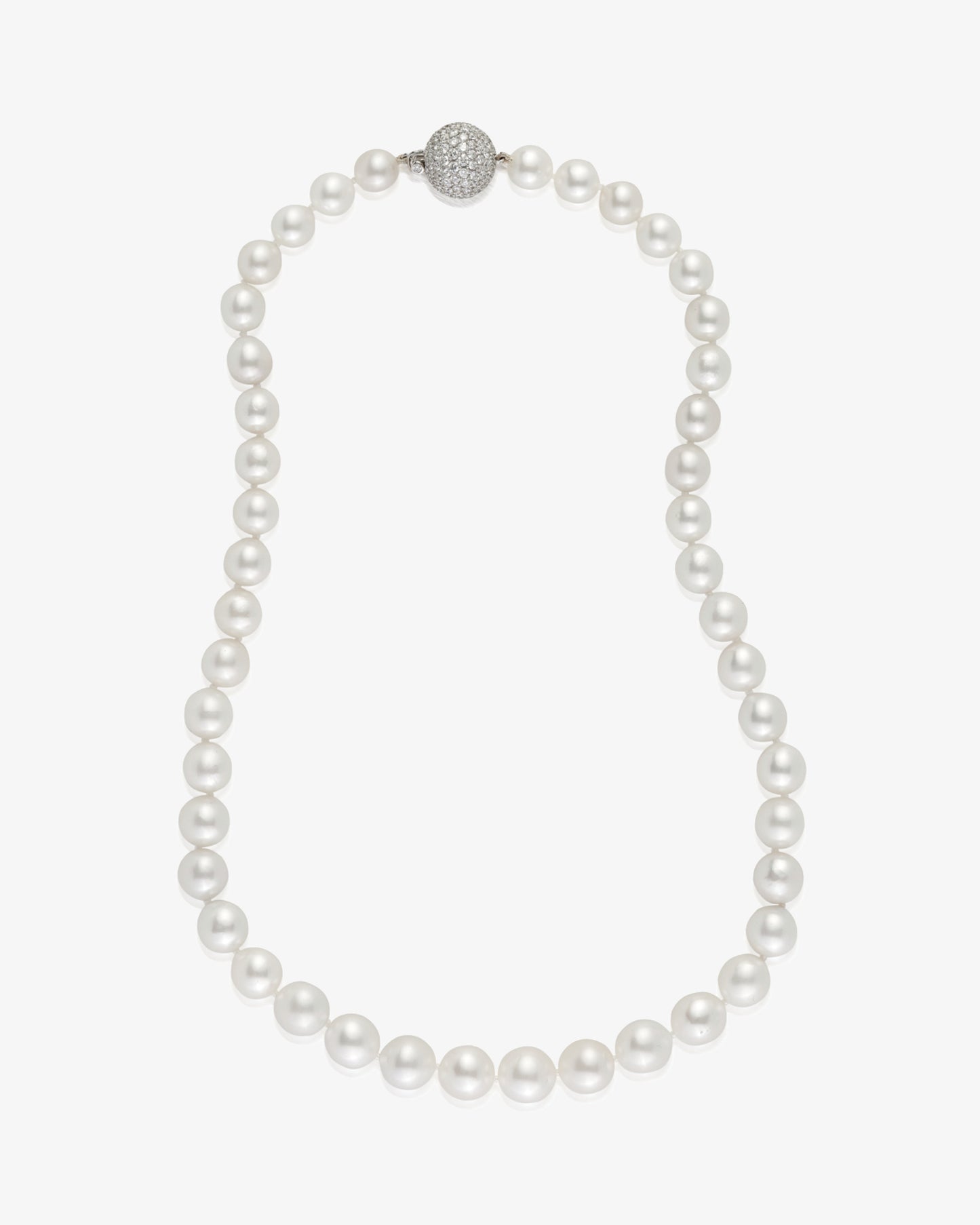MW ‘Tsunami’ - South Sea Pearl Necklace And Diamond Set Clasp