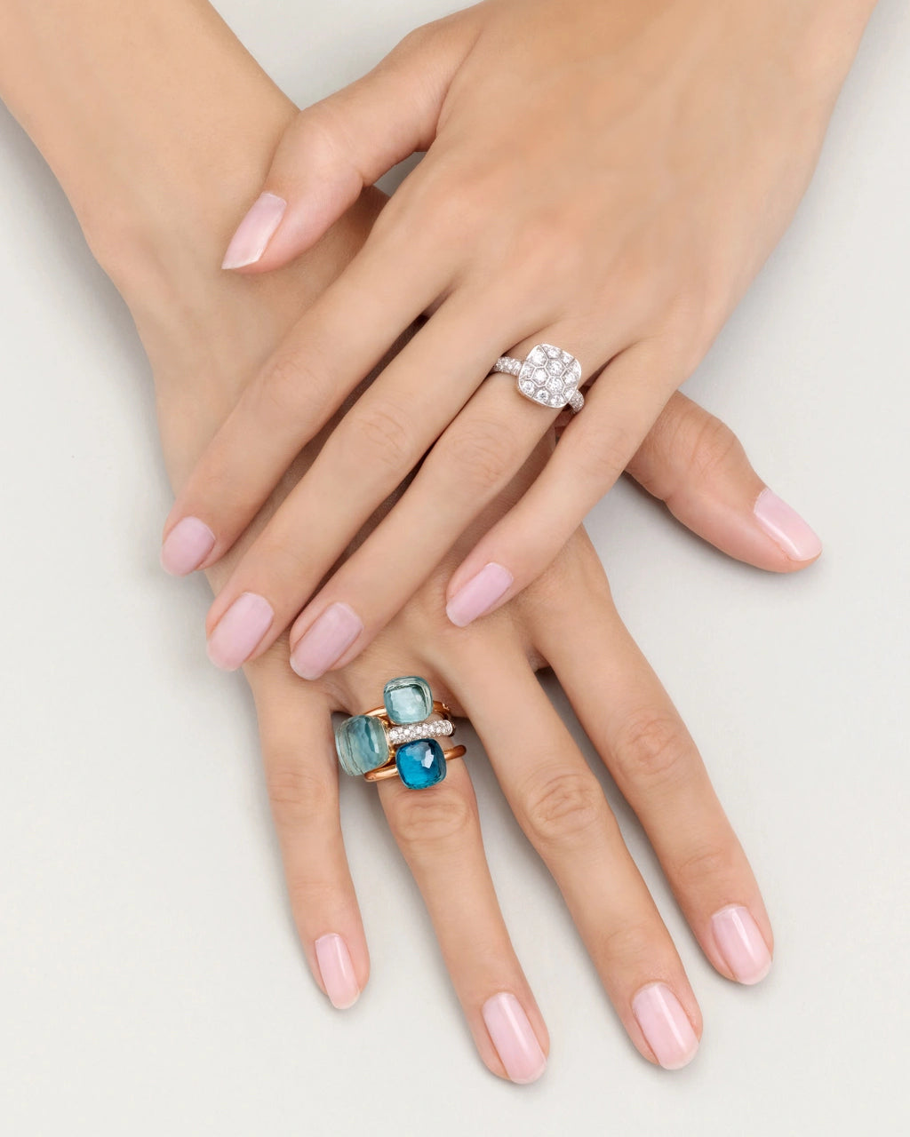 Pomellato Nudo Petit Blue Topaz Ring
