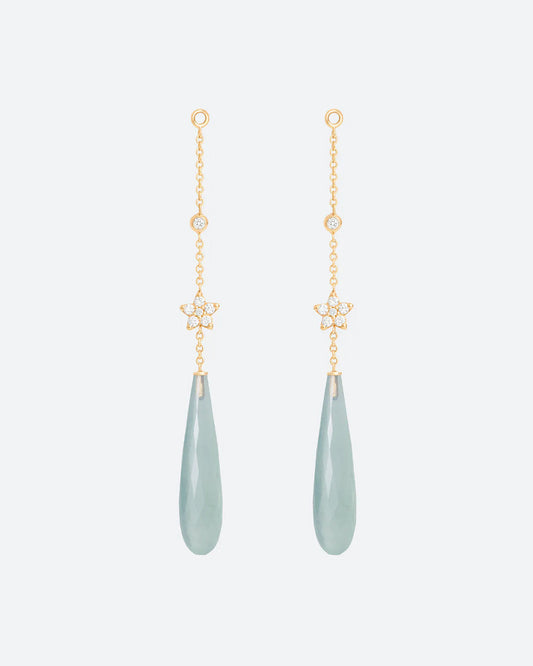 Ole Lynggaard Aquamarine Pendant Hook Pair