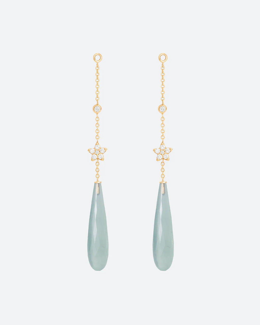 Ole Lynggaard Aquamarine Pendant Hook Pair