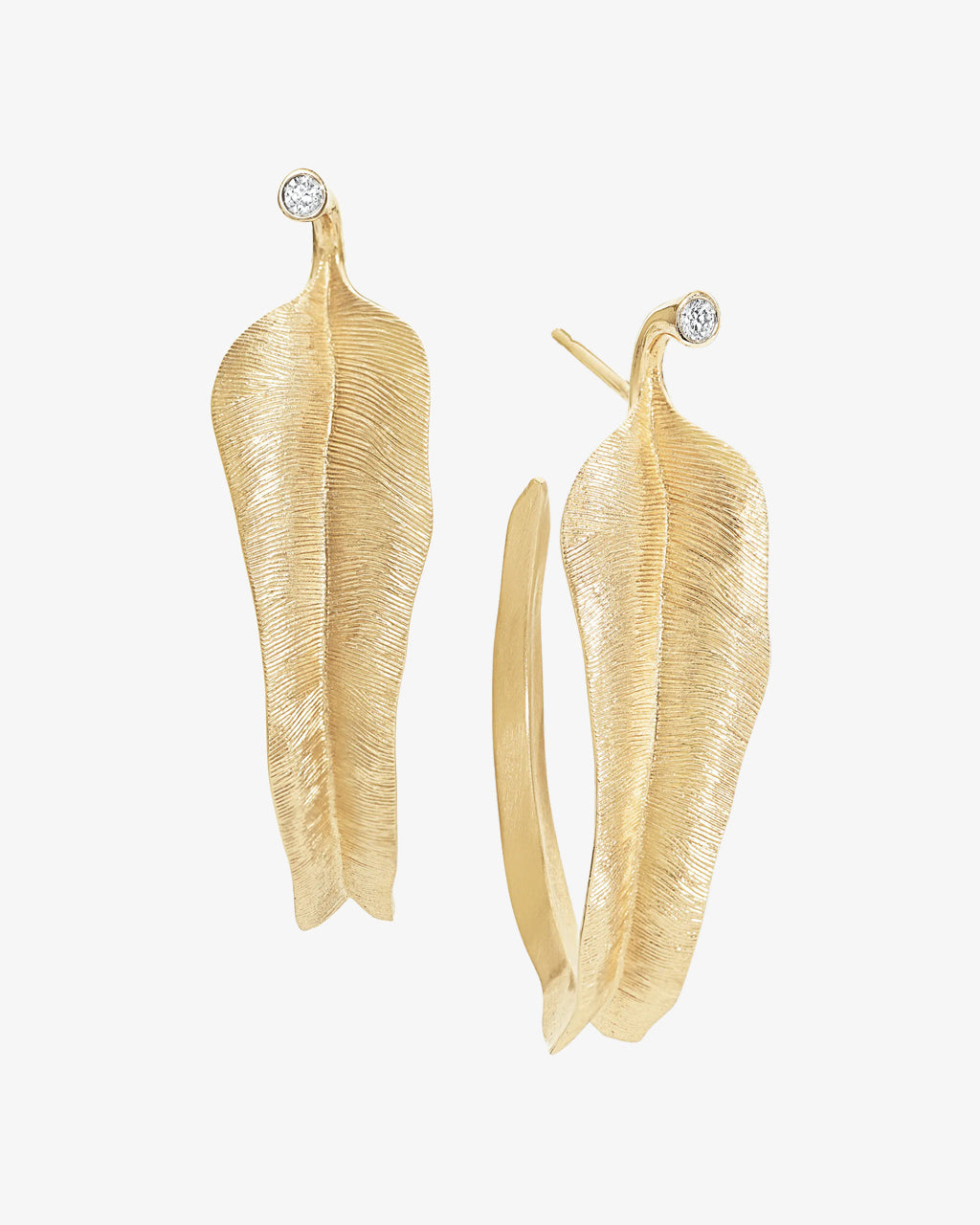 Ole Lynggaard Leaves Creol Earrings Small