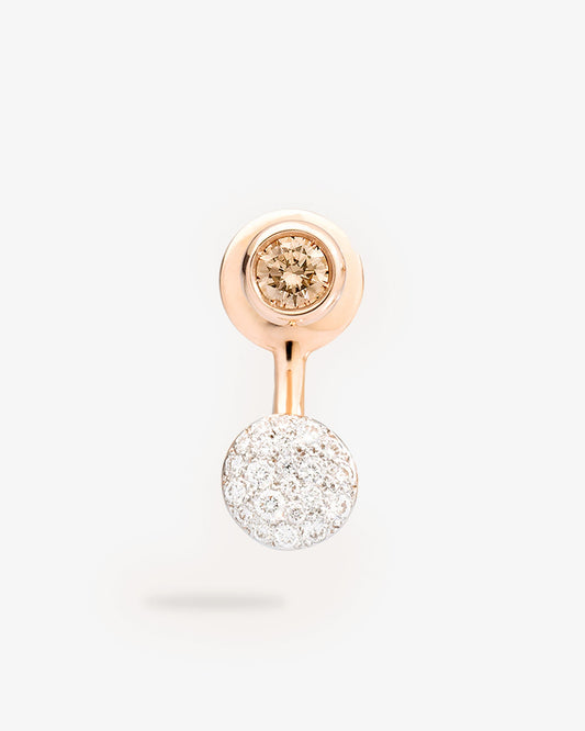 Pomellato Sabbia Single Drop Earring with Diamonds