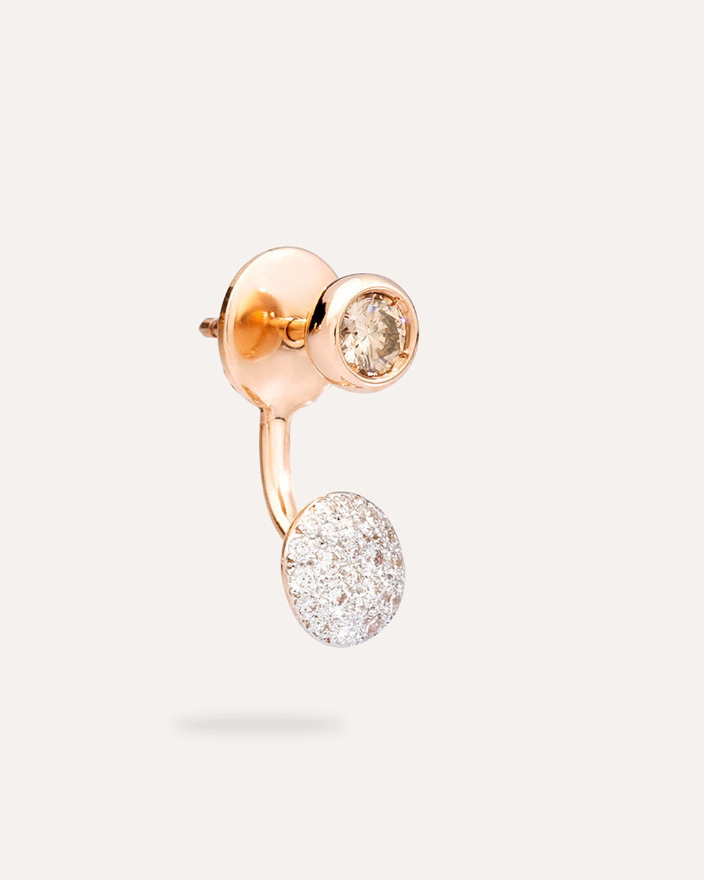 Pomellato Sabbia Single Drop Earring with Diamonds