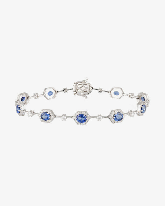 Sapphire and Diamond Bracelet