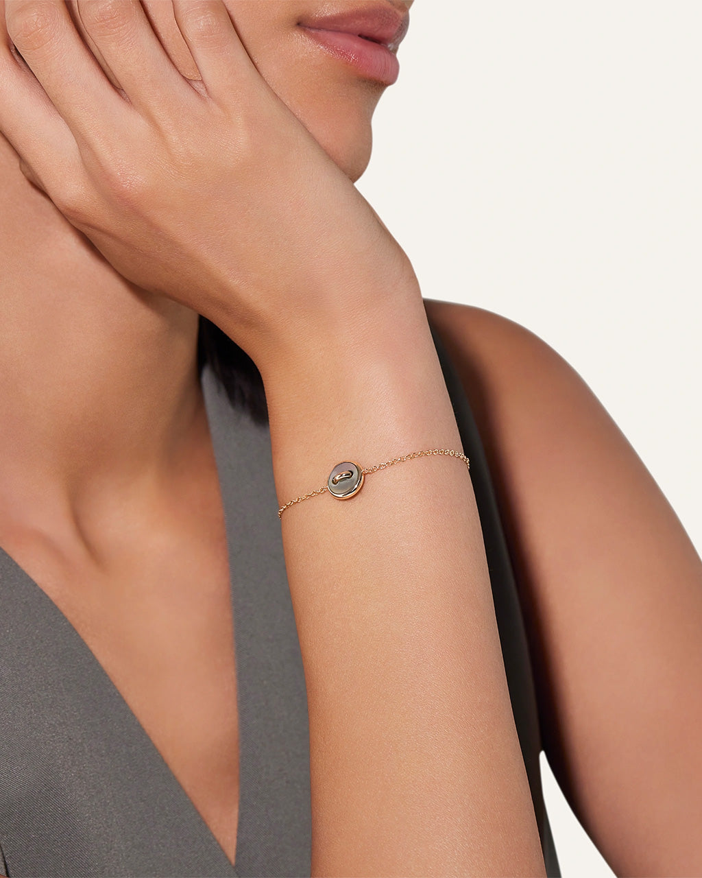 Pomellato Pom Pom Dot Mother of Pearl and Diamond Bracelet