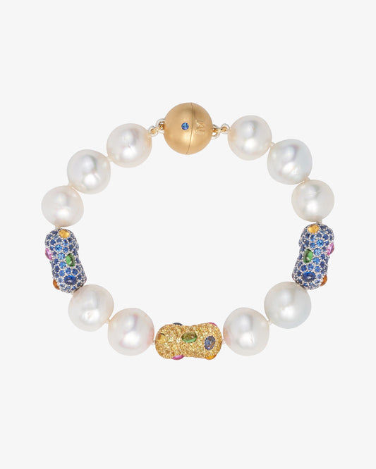 Australian South Sea Pearl with Peanuts Bracelet