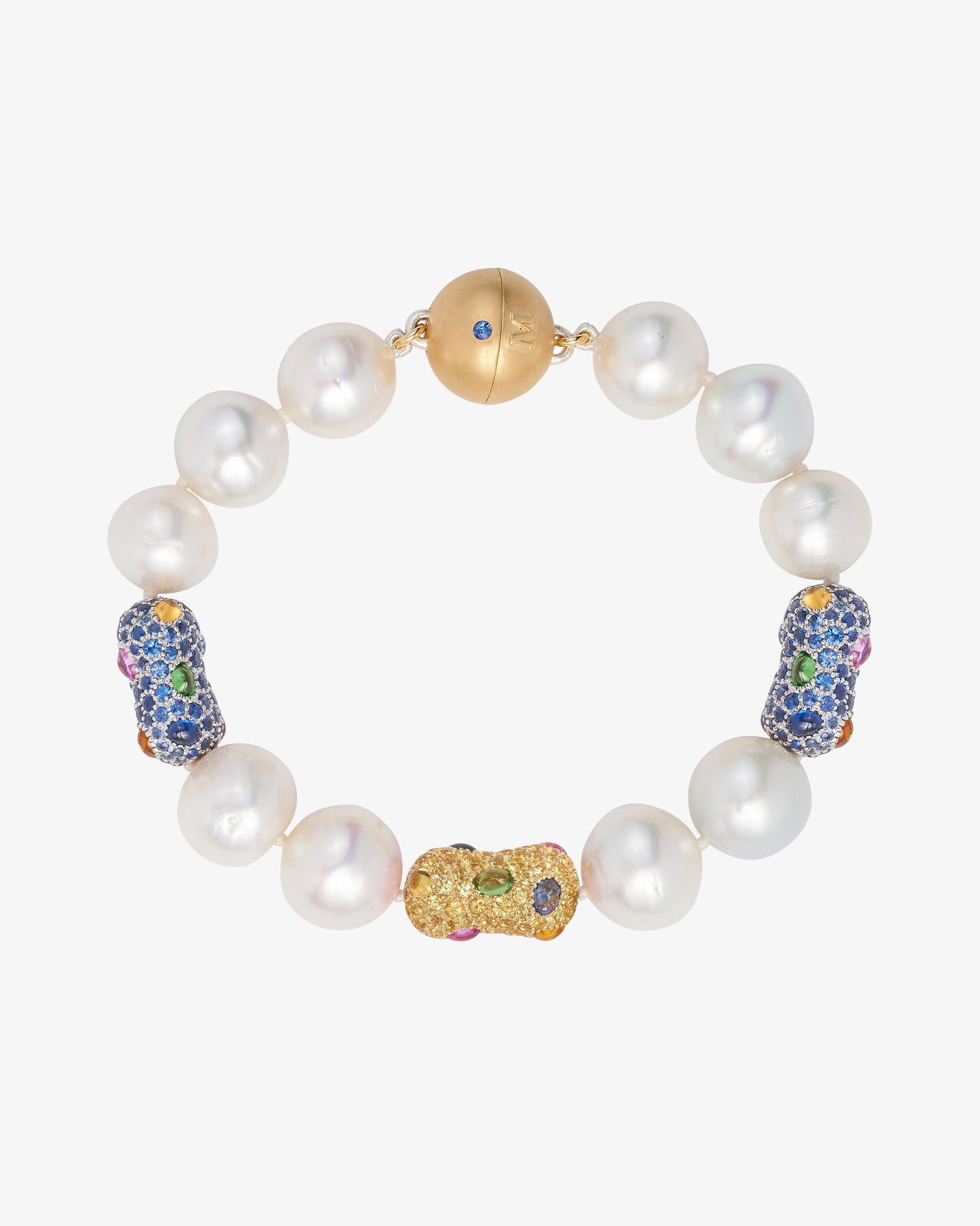 Australian South Sea Pearl with Peanuts Bracelet