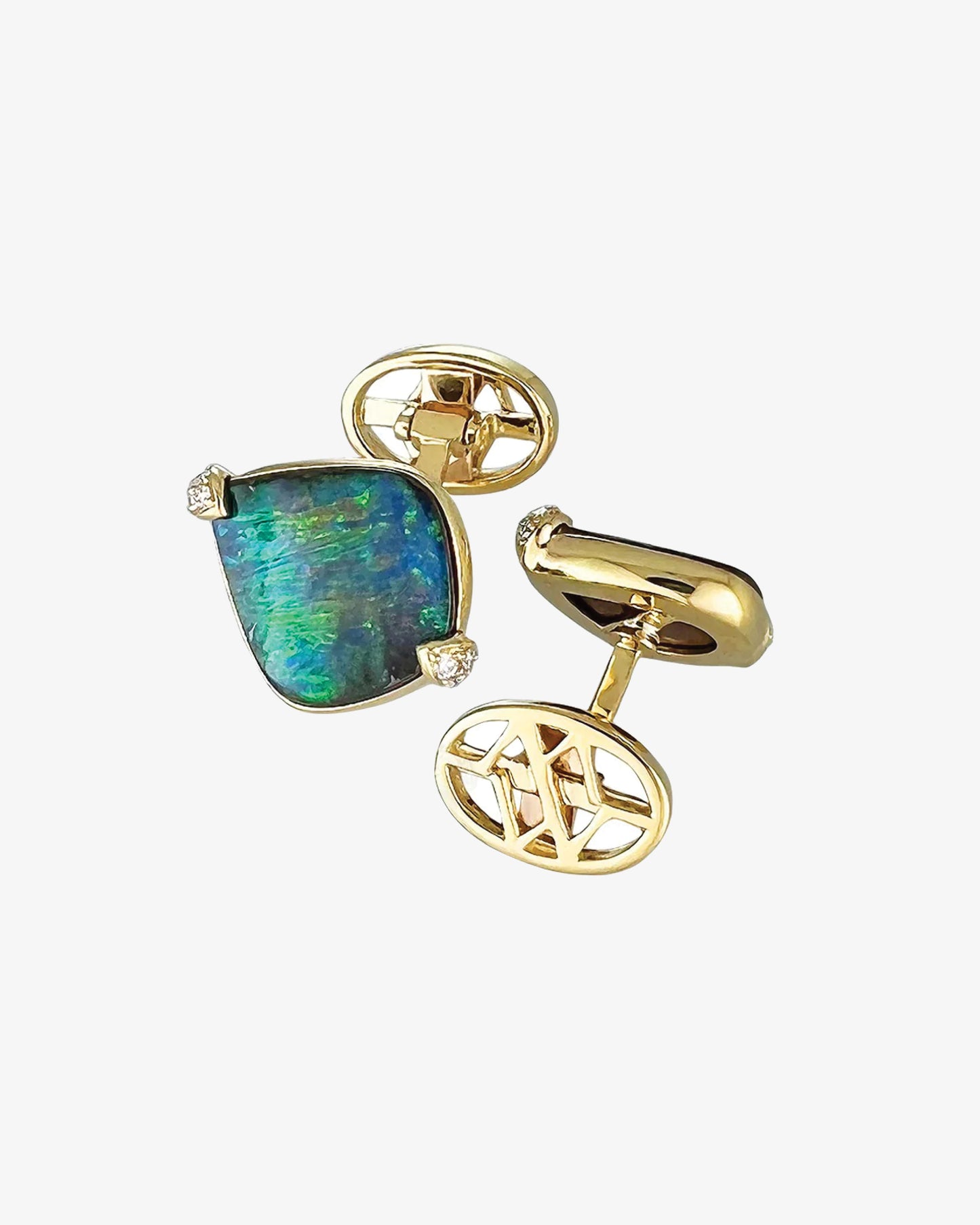 MW ‘Water’ - Opal And Diamond Cufflinks