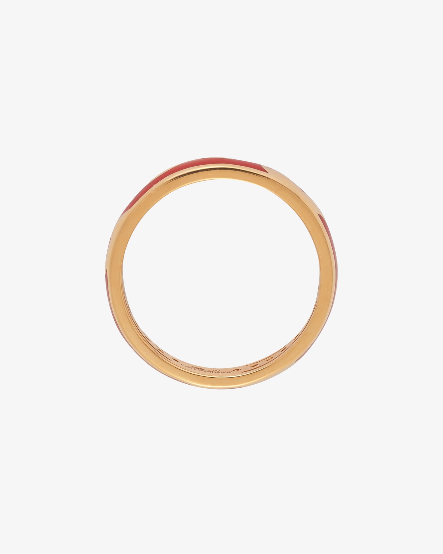 Leo Wittwer Red Enamel Ring