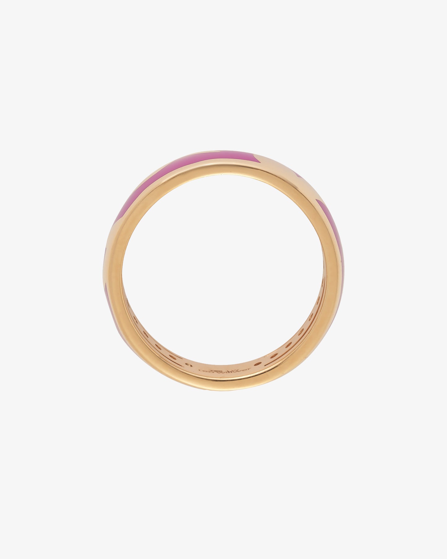 Leo Wittwer Lilac Enamel Ring