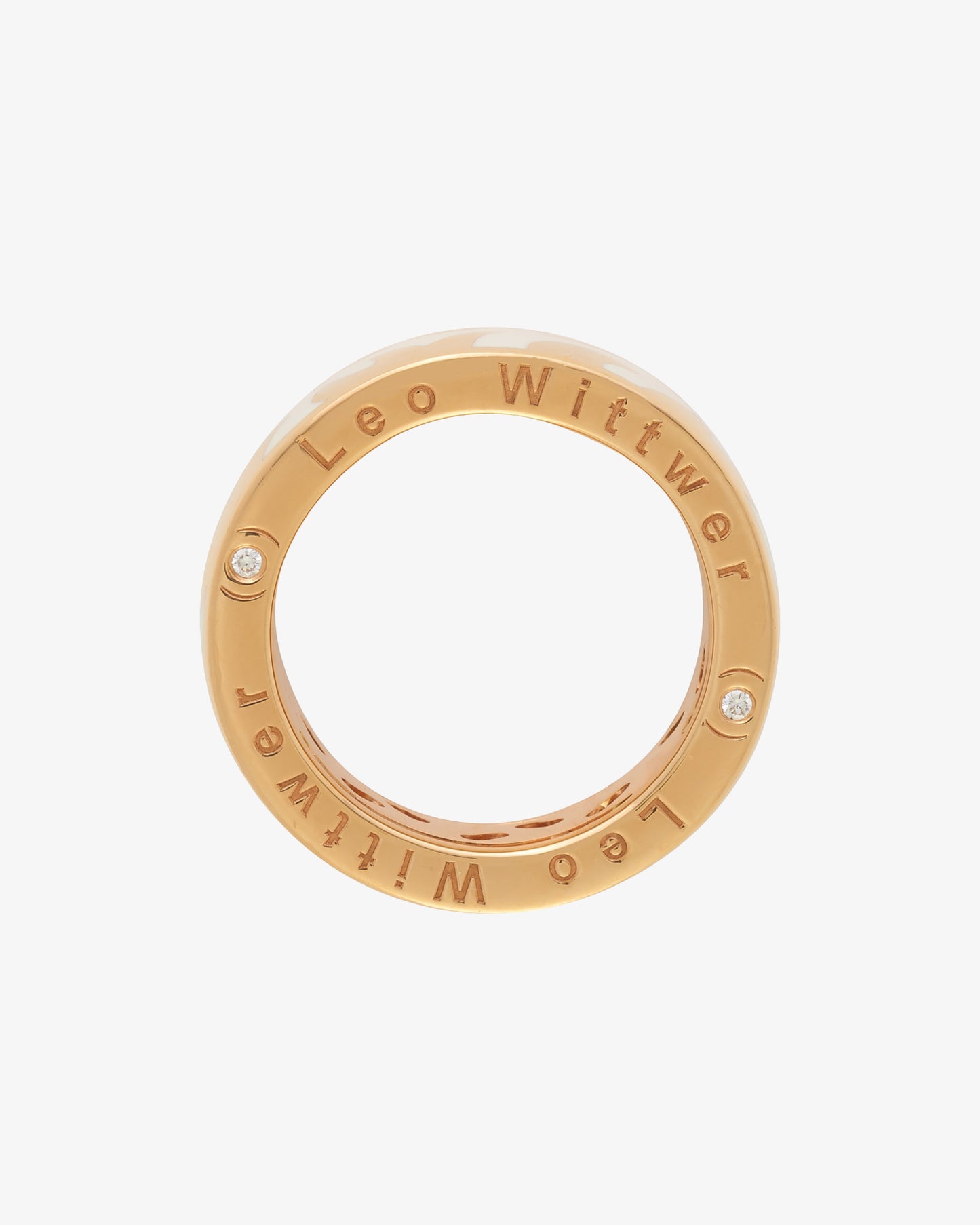 Leo Wittwer White Wide Ring