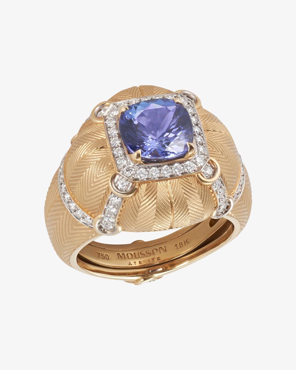 Tanzanite Tassel Ring