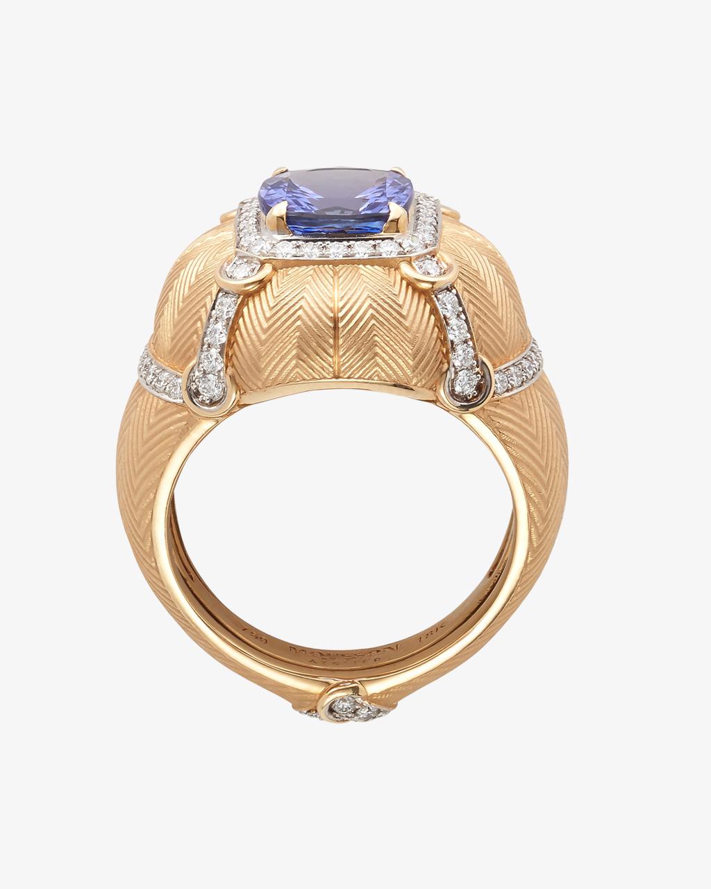 Tanzanite Tassel Ring