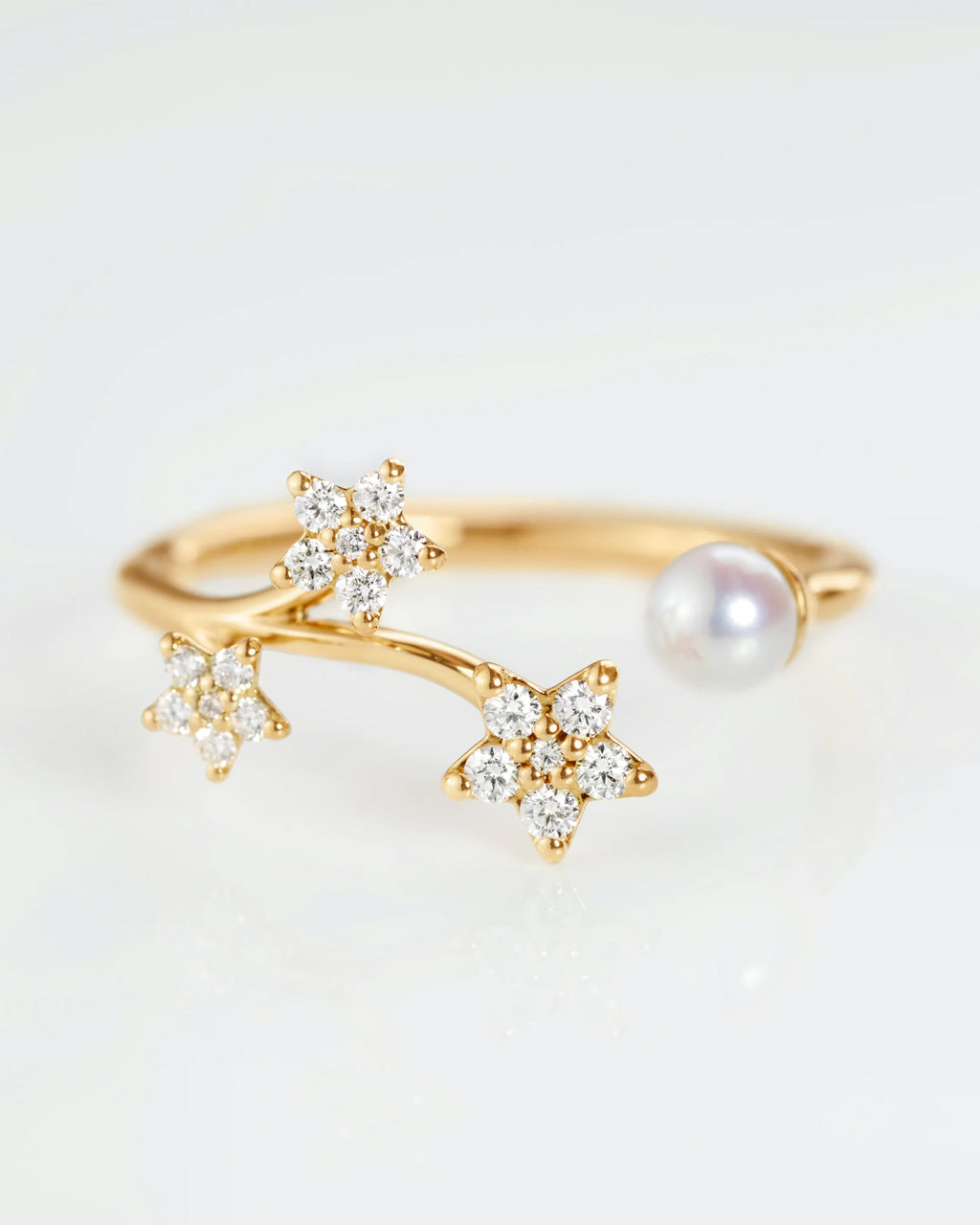 Ole Lynggaard Shooting Stars Diamond & Pearl Ring