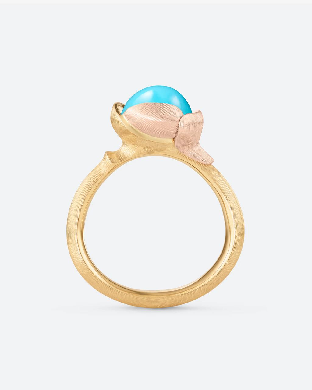 Ole Lynggaard 'Lotus' Turquoise Ring